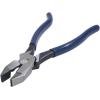 imageKlein Tools D2139ST HighLeverage Ironworkers Pliers Made in USA Twist and Cut Soft Annealed Tie Wire Hook Bend Handle Spring Loaded HeavyDuty JawsHigh LeveragePlasitc Dipped Handle