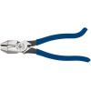 imageKlein Tools D2139ST HighLeverage Ironworkers Pliers Made in USA Twist and Cut Soft Annealed Tie Wire Hook Bend Handle Spring Loaded HeavyDuty JawsHigh LeveragePlasitc Dipped Handle