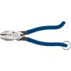 imageKlein Tools D2139STT Ironworker Pliers with Heavy Duty Knurled Jaws Made in USA Induction Hardened Knives and a Split Tether Ring