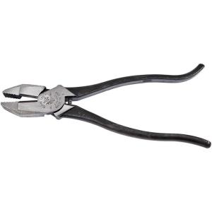 imageKlein Tools D2139ST HighLeverage Ironworkers Pliers Made in USA Twist and Cut Soft Annealed Tie Wire Hook Bend Handle Spring Loaded HeavyDuty JawsHigh LeveragePlain Hadle
