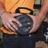 imageKlein Tools 27400 Tie wire Reel Made in USA Lightweight Aluminum Left Handed and Right Handed with Rewind KnobLock Lid