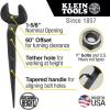 imageKlein Tools 3214TT Construction Spud Wrench with Tether Hole Made in USA 114Inch Nominal Opening 34Inch Bolt for US Heavy NutTetherable