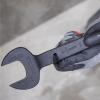 imageKlein Tools 3214TT Construction Spud Wrench with Tether Hole Made in USA 114Inch Nominal Opening 34Inch Bolt for US Heavy NutTetherable
