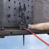 imageKlein Tools 3214TT Construction Spud Wrench with Tether Hole Made in USA 114Inch Nominal Opening 34Inch Bolt for US Heavy NutTetherable