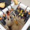 imageKlein Tools BC509S Socket Holder Module Hold 6 Impact Socket Sizes 38Inch to 118Inch Optional SHook Secures Module to Aerial Buckets