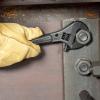 imageKlein Tools 3227 Extra Wide Adjustable Wrench Made in USA Construction Spud Wrench for Up to 1716Inch Nuts and Bolts 10Inch with Tether HoleSpud Wrench Kit