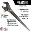 imageKlein Tools 3227 Extra Wide Adjustable Wrench Made in USA Construction Spud Wrench for Up to 1716Inch Nuts and Bolts 10Inch with Tether HoleSpud Wrench Kit