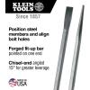 imageKlein Tools 3243 Hex 34Inch x 36Inch Connecting Bar Made in USA Sleever Bar for Aligning Prying and Chiseling36Inch Angled Chisel