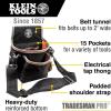 imageKlein Tools 5242 Tool Pouch Tradesman Pro tool Pouch with Electrical Tape Thong Reinforced Bottom 9 Pockets15Pocket Pouch