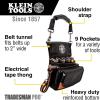 imageKlein Tools 5242 Tool Pouch Tradesman Pro tool Pouch with Electrical Tape Thong Reinforced Bottom 9 Pockets9Pocket Pouch