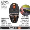 imageKlein Tools 55832MB MODbox Tool Pouch 8Pocket Electrician Bag Quick Attach and Release for Tool Belts and MODBox Rail System6Pocket Pouch