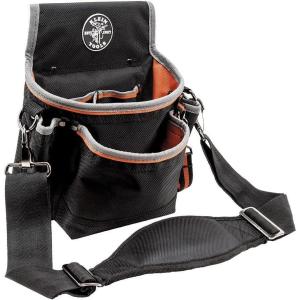 imageKlein Tools 5242 Tool Pouch Tradesman Pro tool Pouch with Electrical Tape Thong Reinforced Bottom 9 Pockets15Pocket Pouch