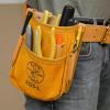imageKlein Tools 5125L All Leather 5Pocket Tool Pouch with Chain Tape Thong and Tunnel Belt Connection