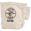 imageKlein Tools 5416 Tool Pouch Small Tool Bag for Bolt Storage with Bull Pin Loops and Belt Strap Connect 5 x 10 x 9Inch