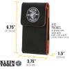 imageKlein Tools 55461 Phone Holder Large Fits iPhone Google LG Samsung Phones With Magnetic Closure and Belt ClipExtra Large