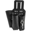 imageKlein Tools S5118PRS Leather Tool Holder with 3 Pockets for Pliers Folding Rule Screwdriver and Knife Snap Fits Belts up to 2Inch Wide