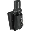 imageKlein Tools S5118PRS Leather Tool Holder with 3 Pockets for Pliers Folding Rule Screwdriver and Knife Snap Fits Belts up to 2Inch Wide