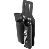 imageKlein Tools S5118PRS Leather Tool Holder with 3 Pockets for Pliers Folding Rule Screwdriver and Knife Snap Fits Belts up to 2Inch Wide