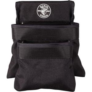 imageKlein Tools 5702 Tool Pouch PowerLine Series Utility Pouch Fits Tool Belts up to 25Inch Strong Rivet Reinforced Stitching 2Pocket2Pocket