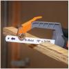 imageKlein Tools 31432 Compact MediumCut Hacksaw 10Inch 24 TPI BiMetal Blade Hand Saw Cuts Thin Wall Copper and Aluminum PVC PEX ABS Pipes and Wood in Tight SpacesMediumCut
