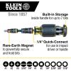 imageKlein Tools 32308HD Impact Driver Set 12in1 Stubby Driver Set 2 Hex Flip Sockets 7 Bits 14Inch Deep Bit Holding Feature