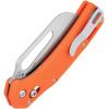imageKlein Tools 44056 Pocket Knife Stainless Steel Hawkbill Blade for Cable Skinning and Line Work Bar Lock Orange Handle with Lanyard Hole