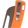 imageKlein Tools 44056 Pocket Knife Stainless Steel Hawkbill Blade for Cable Skinning and Line Work Bar Lock Orange Handle with Lanyard Hole