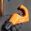 imageKlein Tools 50046 Constant Swing Tubing Cutter for Copper and Aluminum 18 to 1 38Inch OD with Deburring Tool and Replacement Blade