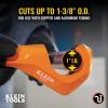 imageKlein Tools 50046 Constant Swing Tubing Cutter for Copper and Aluminum 18 to 1 38Inch OD with Deburring Tool and Replacement Blade