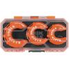 imageKlein Tools 50048 CStyle Copper Tubing Cutter Set with 12 34 and 1Inch Cutters MODbox Case UltraCompact for Tight Spaces 3Piece