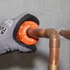 imageKlein Tools 50056 CStyle Copper Tubing Cutter 34Inch Cutting Capacity UltraCompact for Tight Spaces FreeSpinning Rollers