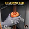 imageKlein Tools 50057 CStyle Copper Tubing Cutter 1Inch Cutting Capacity UltraCompact for Tight Spaces FreeSpinning Rollers