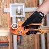 imageKlein Tools 50063 Ratcheting PVC Pipe Cutter Cuts 114Inch ID PVC CPVC PEX Pipes OneHanded Operation Replaceable Blades