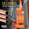 imageKlein Tools 51006 3in1 Tube Bender 14 516 and 38Inch OD Tubing Bends Soft Copper Aluminum Thin Wall Steel up to 180 Degrees