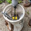 imageKlein Tools 5104 Canvas Bucket with Leather Bottom 12Inch Diameter 1 Pocket 100Pound Load Rated Utility Bucket NaturalStandard
