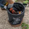 imageKlein Tools 5104FR Canvas Bucket FlameResistant Tool Bucket Made of No 4 Canvas with DoubleReinforced Bottom 100Pound Load RatedStandard
