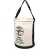 imageKlein Tools 5109S Canvas Bucket Straight Wall Tool Bucket Swivel with Swivel Snap 75Pound Load RatedInside Pocket