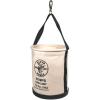 imageKlein Tools 5109S Canvas Bucket Straight Wall Tool Bucket Swivel with Swivel Snap 75Pound Load RatedPocketSnap