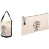 imageKlein Tools 5109S Canvas Bucket Straight Wall Tool Bucket Swivel with Swivel Snap 75Pound Load RatedStandard