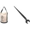 imageKlein Tools 5109S Canvas Bucket Straight Wall Tool Bucket Swivel with Swivel Snap 75Pound Load RatedStandard