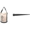 imageKlein Tools 5109S Canvas Bucket Straight Wall Tool Bucket Swivel with Swivel Snap 75Pound Load RatedStandard