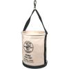 imageKlein Tools 5109S Canvas Bucket Straight Wall Tool Bucket Swivel with Swivel Snap 75Pound Load RatedSwivel Snap Hook