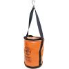 imageKlein Tools 5109S Canvas Bucket Straight Wall Tool Bucket Swivel with Swivel Snap 75Pound Load RatedTop Closing Vinyl with Swivel Snap Hook