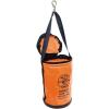 imageKlein Tools 5109S Canvas Bucket Straight Wall Tool Bucket Swivel with Swivel Snap 75Pound Load RatedTop Closing Vinyl with Swivel Snap Hook