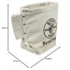 imageKlein Tools 5416T Tool Bag BullPin and Bolt Pouch No 4 Canvas with Tunnel Connection 5 x 10 x 9Inch1 Count Pack of 1