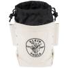 imageKlein Tools 5416TCP Tool Bag Extra Tall Top Closing Bolt Bag with 3Inch Drawstring HeavyDuty No 4 Canvas 5 x 12 x 9InchExtra Tall
