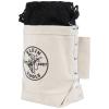 imageKlein Tools 5416TCP Tool Bag Extra Tall Top Closing Bolt Bag with 3Inch Drawstring HeavyDuty No 4 Canvas 5 x 12 x 9InchExtra Tall