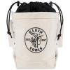 imageKlein Tools 5416TCP Tool Bag Extra Tall Top Closing Bolt Bag with 3Inch Drawstring HeavyDuty No 4 Canvas 5 x 12 x 9InchExtra Tall