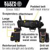 imageKlein Tools 55427 Tradesman Pro Electricians Padded Tool Belt and Tool Pouch Combo for Longwear Comfort and Durability Size MediumLarge