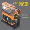 imageKlein Tools 56417 MODbox Rechargeable 3000Lumen LED Work Light Portable 2in1 Flood and Spot Light 360Degree Rotation Compatible with MODbox Rail System3000Lumen Dual Beam Light